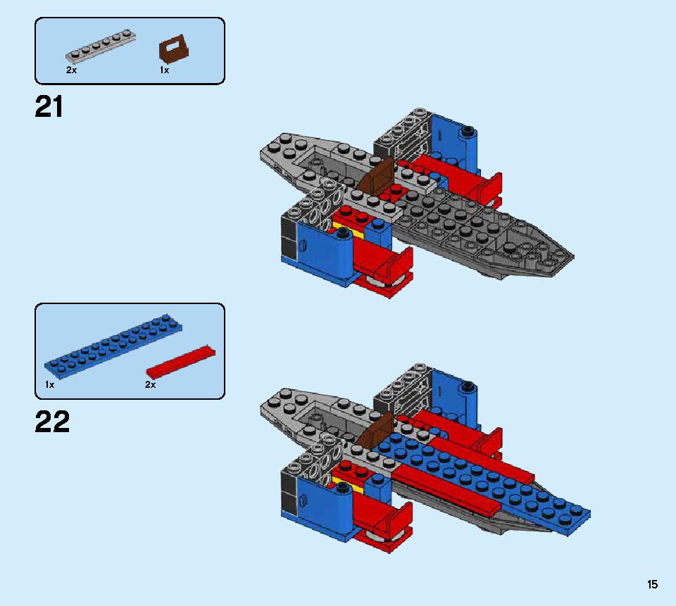 Spiderjet vs. Venom Mech 76150 LEGO information LEGO instructions 15 page