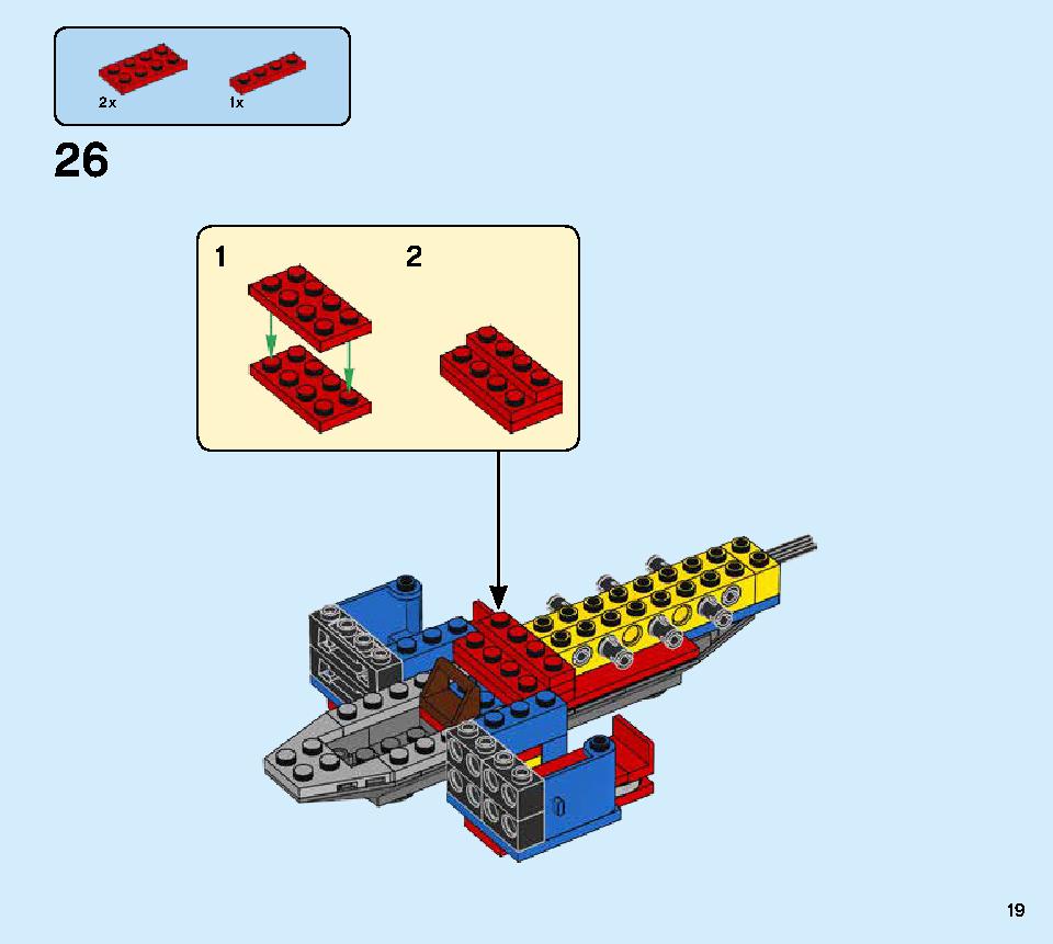 Spiderjet vs. Venom Mech 76150 LEGO information LEGO instructions 19 page