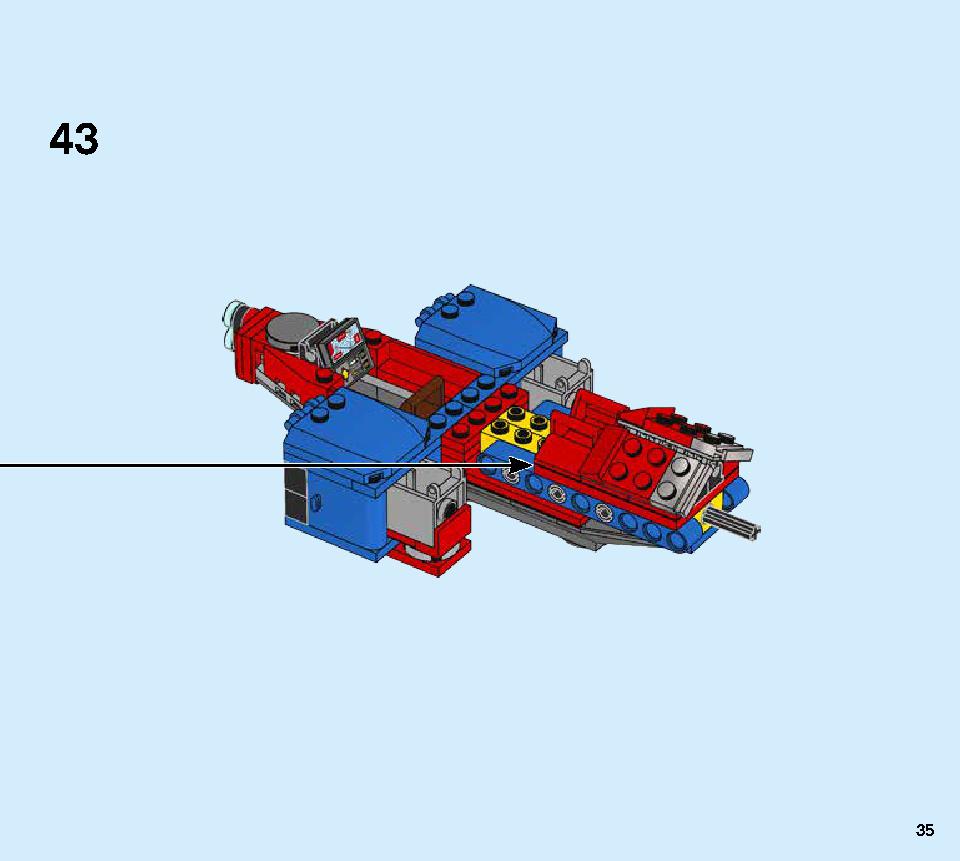 Spiderjet vs. Venom Mech 76150 LEGO information LEGO instructions 35 page