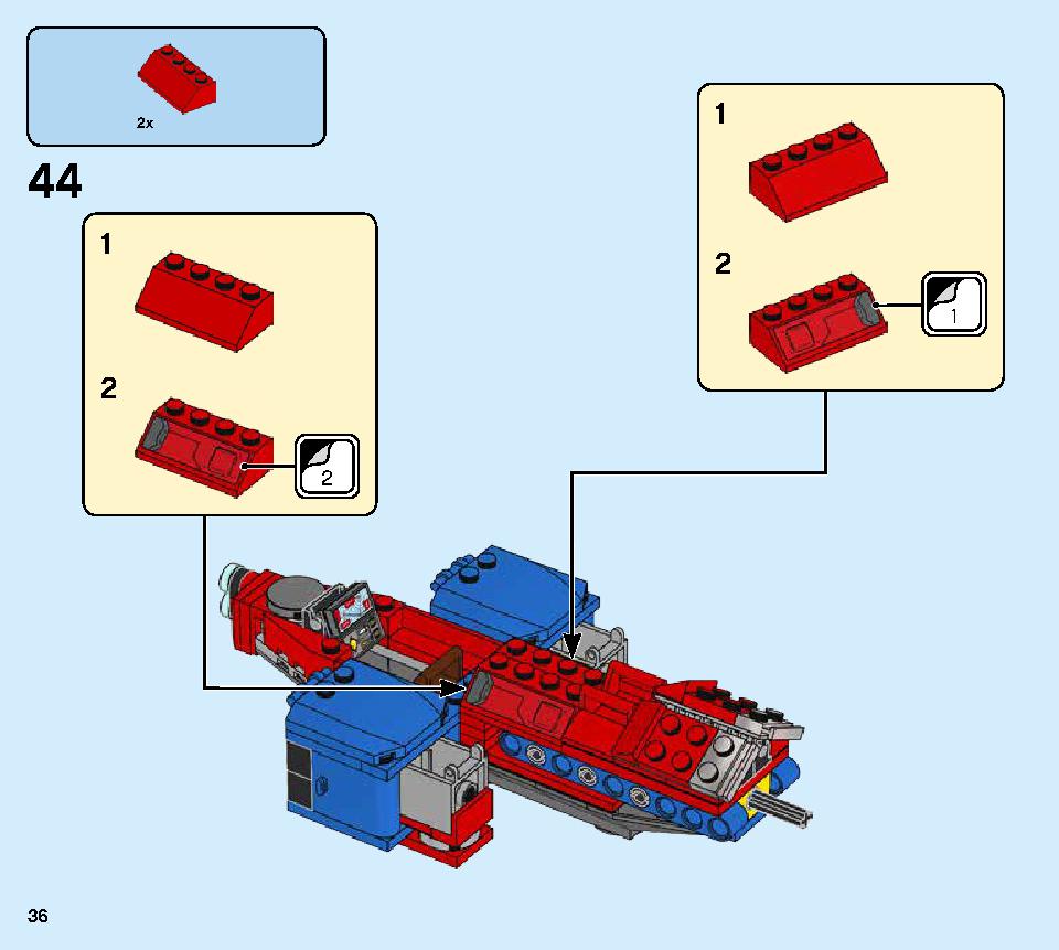 Spiderjet vs. Venom Mech 76150 LEGO information LEGO instructions 36 page