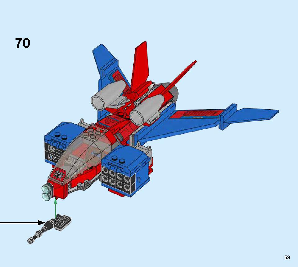 Spiderjet vs. Venom Mech 76150 LEGO information LEGO instructions 53 page