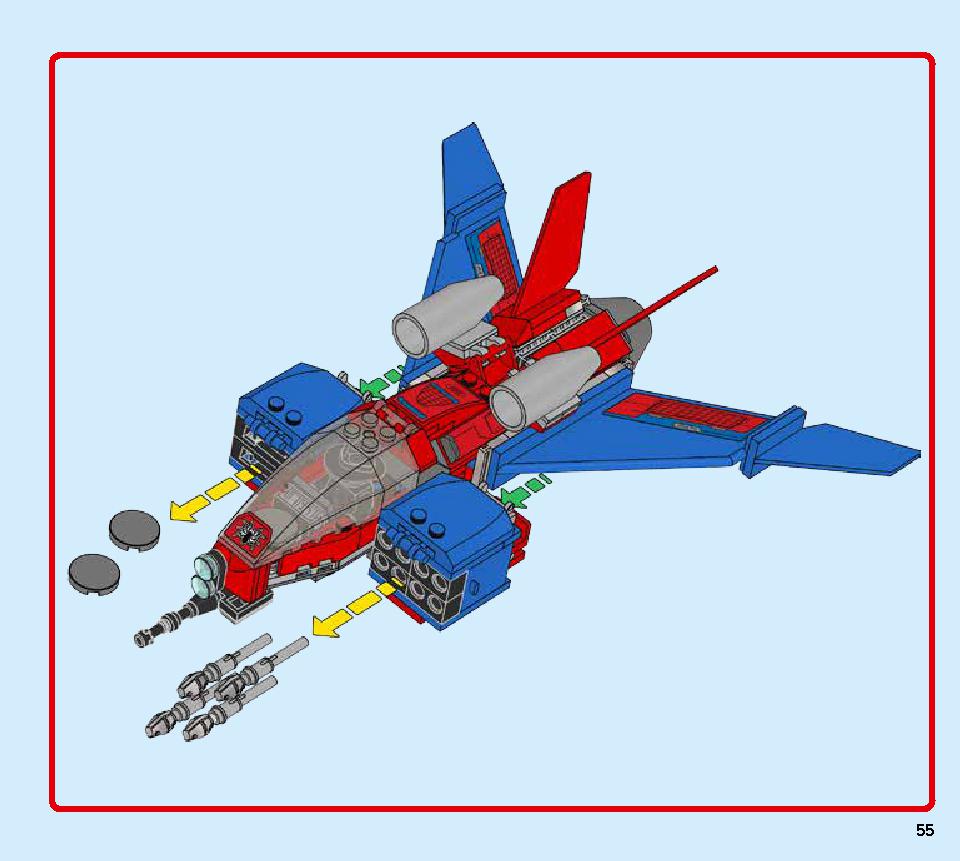 Spiderjet vs. Venom Mech 76150 LEGO information LEGO instructions 55 page
