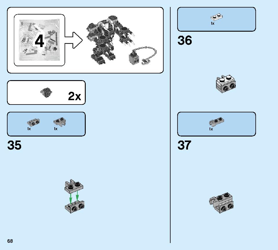 Spiderjet vs. Venom Mech 76150 LEGO information LEGO instructions 68 page