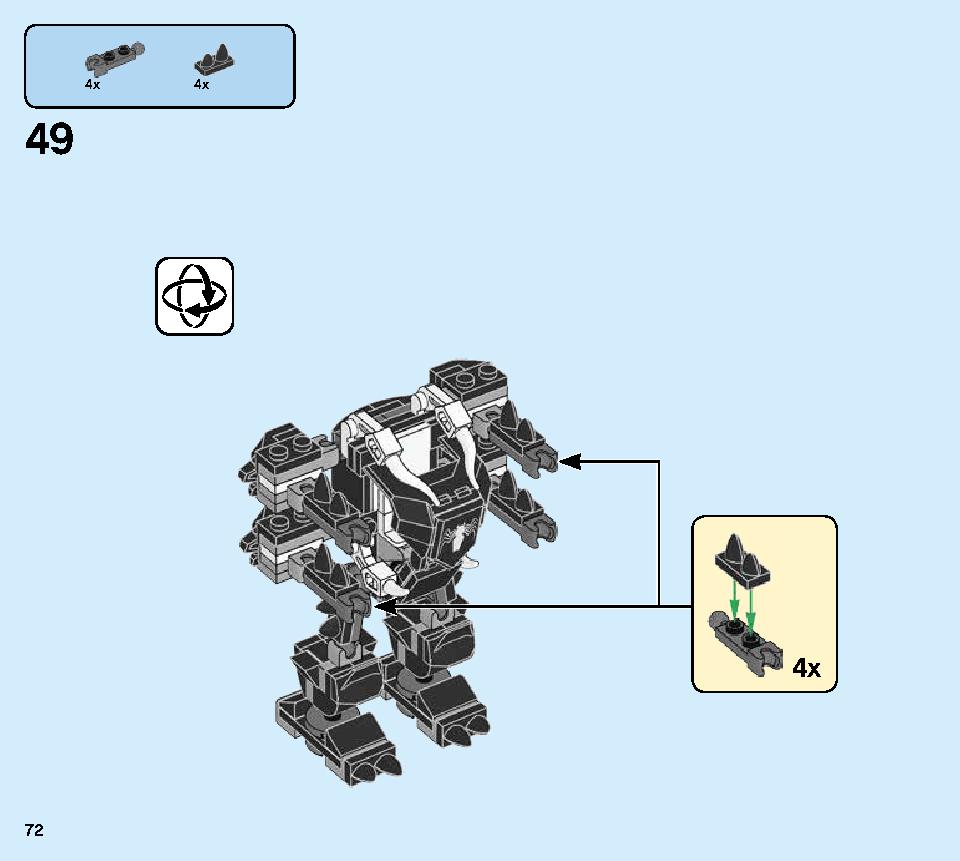Spiderjet vs. Venom Mech 76150 LEGO information LEGO instructions 72 page