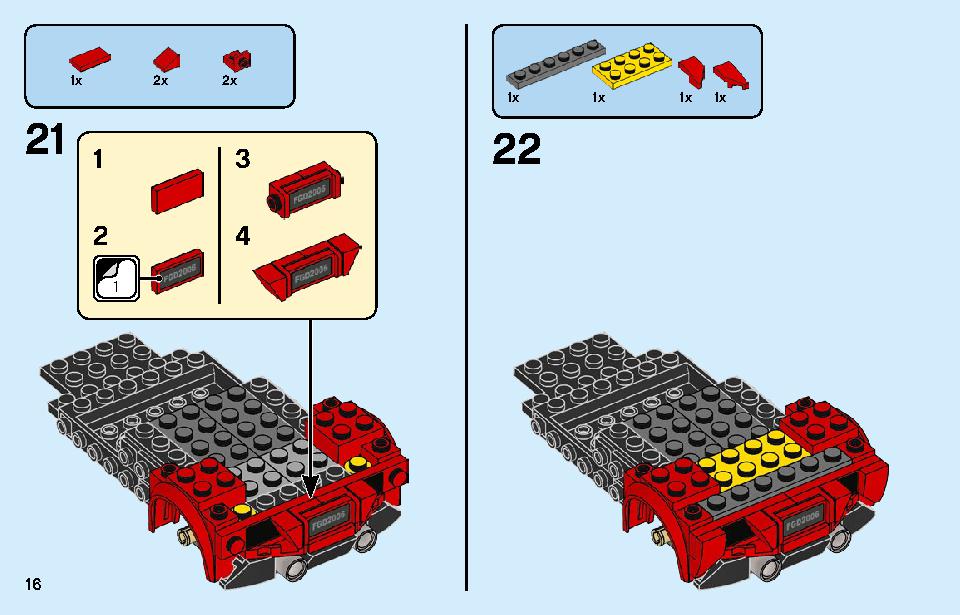 Ferrari F8 Tributo 76895 LEGO information LEGO instructions 16 page