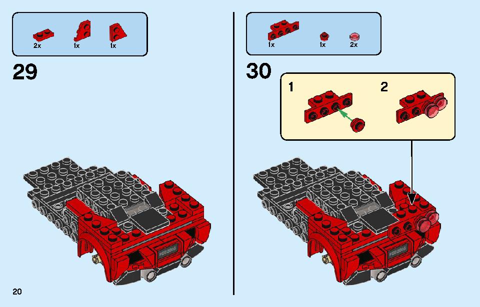 Ferrari F8 Tributo 76895 LEGO information LEGO instructions 20 page