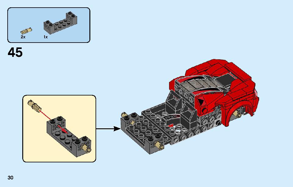 フェラーリ F8 トリビュート 76895 レゴの商品情報 レゴの説明書・組立方法 30 page