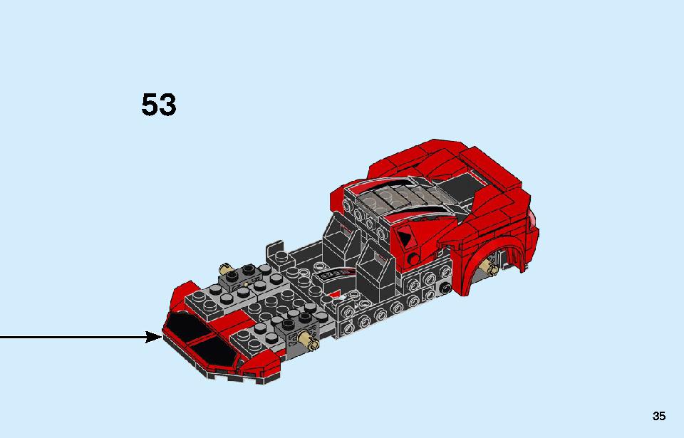 フェラーリ F8 トリビュート 76895 レゴの商品情報 レゴの説明書・組立方法 35 page