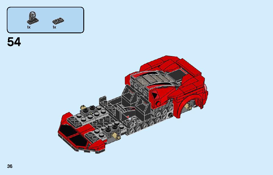 フェラーリ F8 トリビュート 76895 レゴの商品情報 レゴの説明書・組立方法 36 page