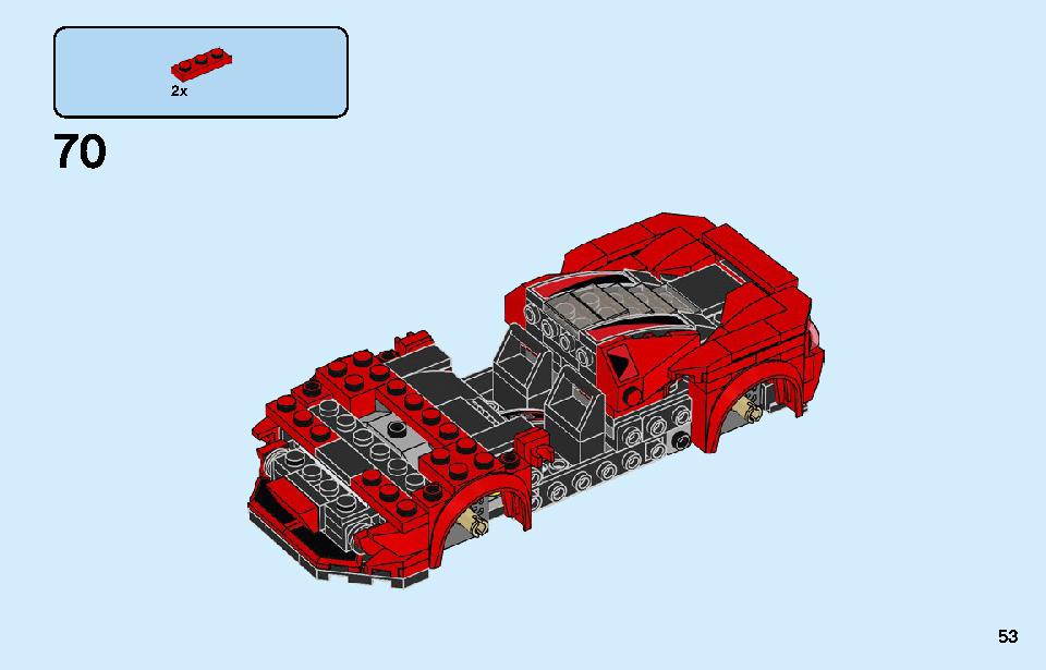フェラーリ F8 トリビュート 76895 レゴの商品情報 レゴの説明書・組立方法 53 page