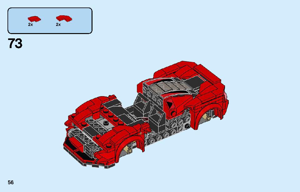フェラーリ F8 トリビュート 76895 レゴの商品情報 レゴの説明書・組立方法 56 page