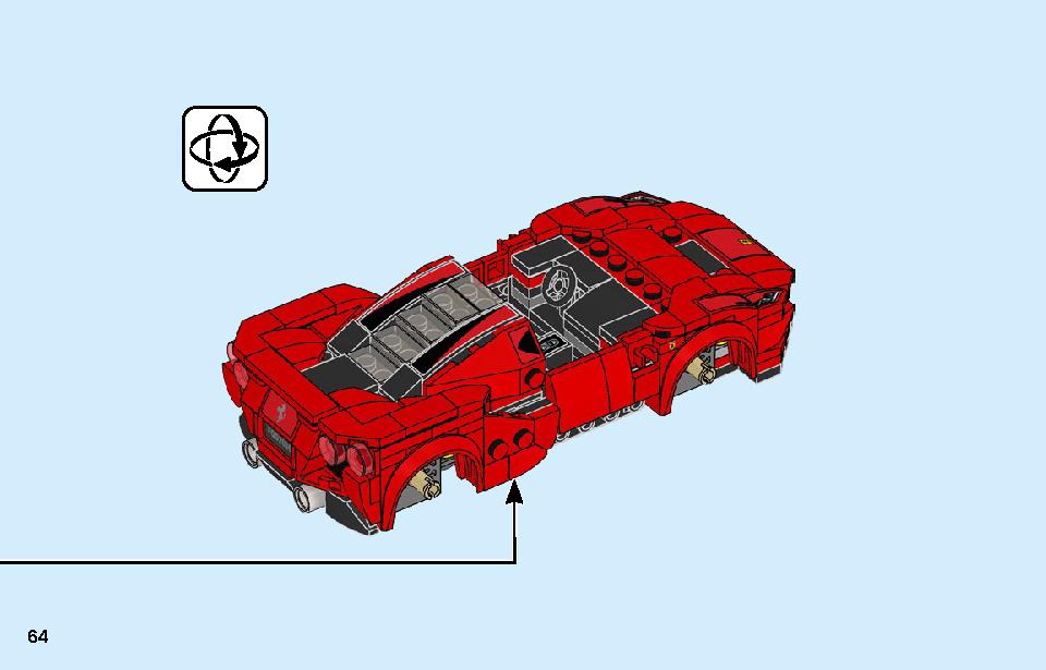 フェラーリ F8 トリビュート 76895 レゴの商品情報 レゴの説明書・組立方法 64 page