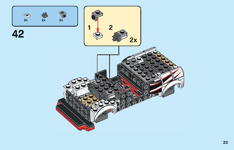 Nissan GT-R NISMO 76896 레고 세트 제품정보 레고 조립설명서 33 page