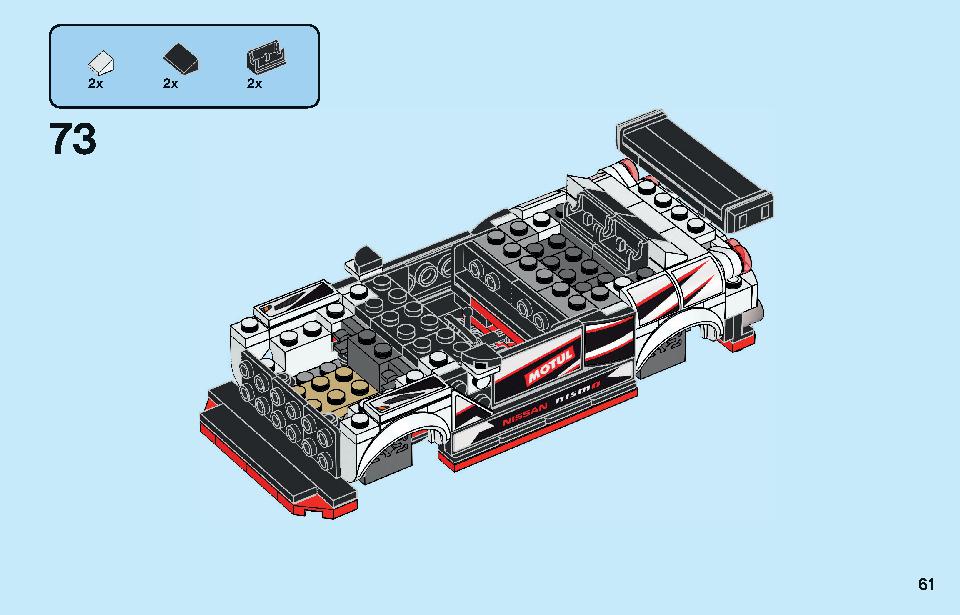 Nissan GT-R NISMO 76896 LEGO information LEGO instructions 61 page