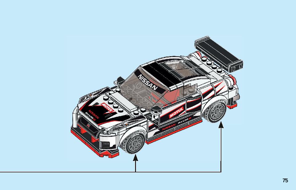 Nissan GT-R NISMO 76896 LEGO information LEGO instructions 75 page
