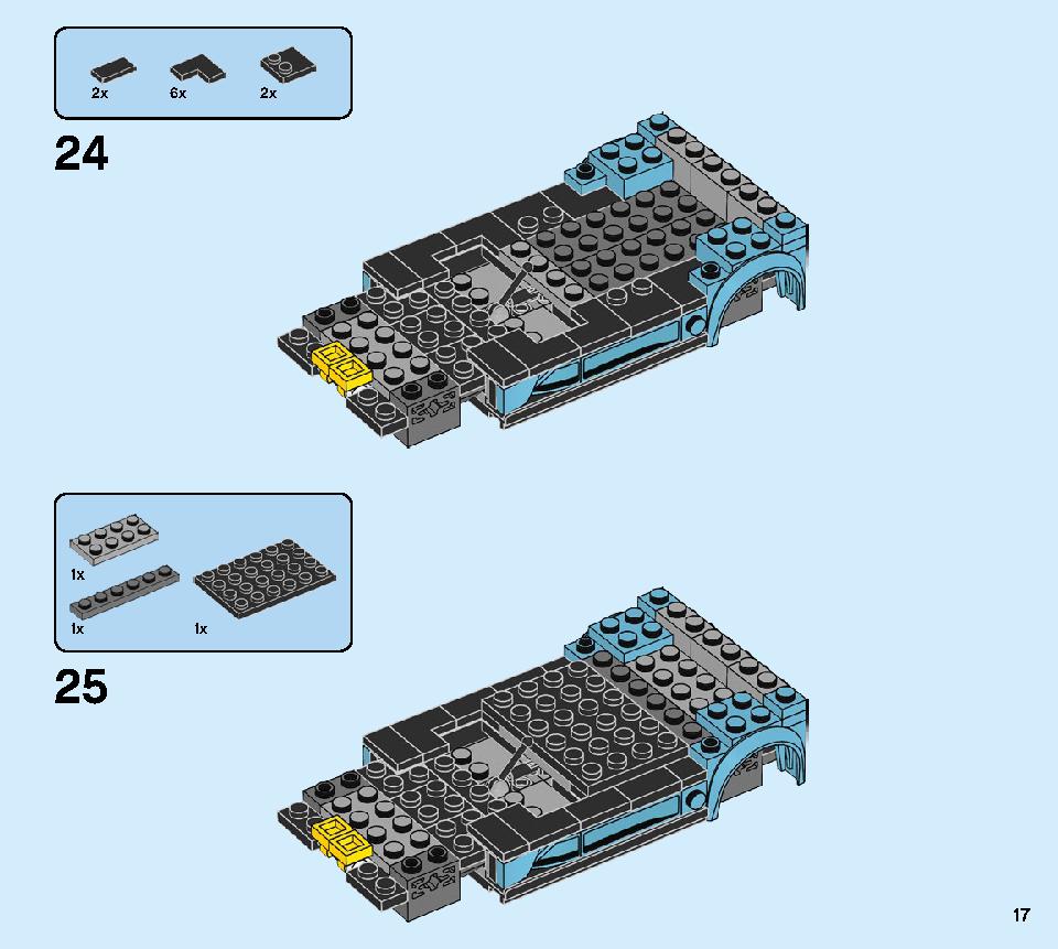 포뮬라 E 파나소닉 재규어 레이싱 GEN2 & 재규어 I-PACE 이트로피 76898 레고 세트 제품정보 레고 조립설명서 17 page