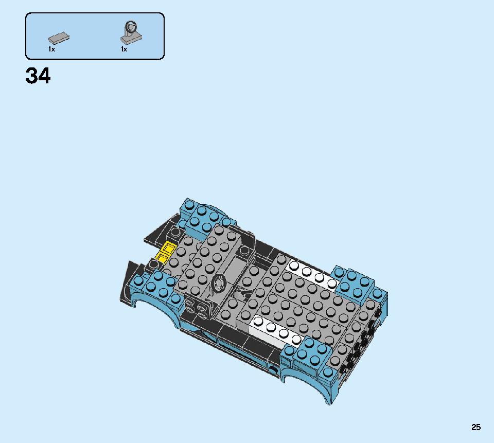 포뮬라 E 파나소닉 재규어 레이싱 GEN2 & 재규어 I-PACE 이트로피 76898 레고 세트 제품정보 레고 조립설명서 25 page