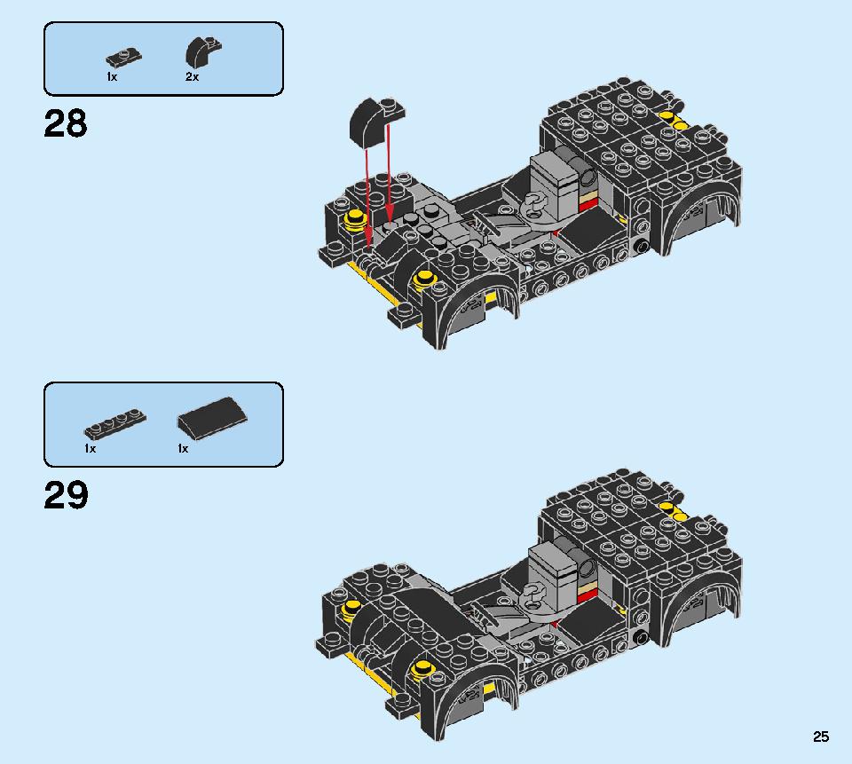 Lamborghini Urus ST-X & Lamborghini Huracán Super Trofeo EVO 76899 LEGO information LEGO instructions 25 page