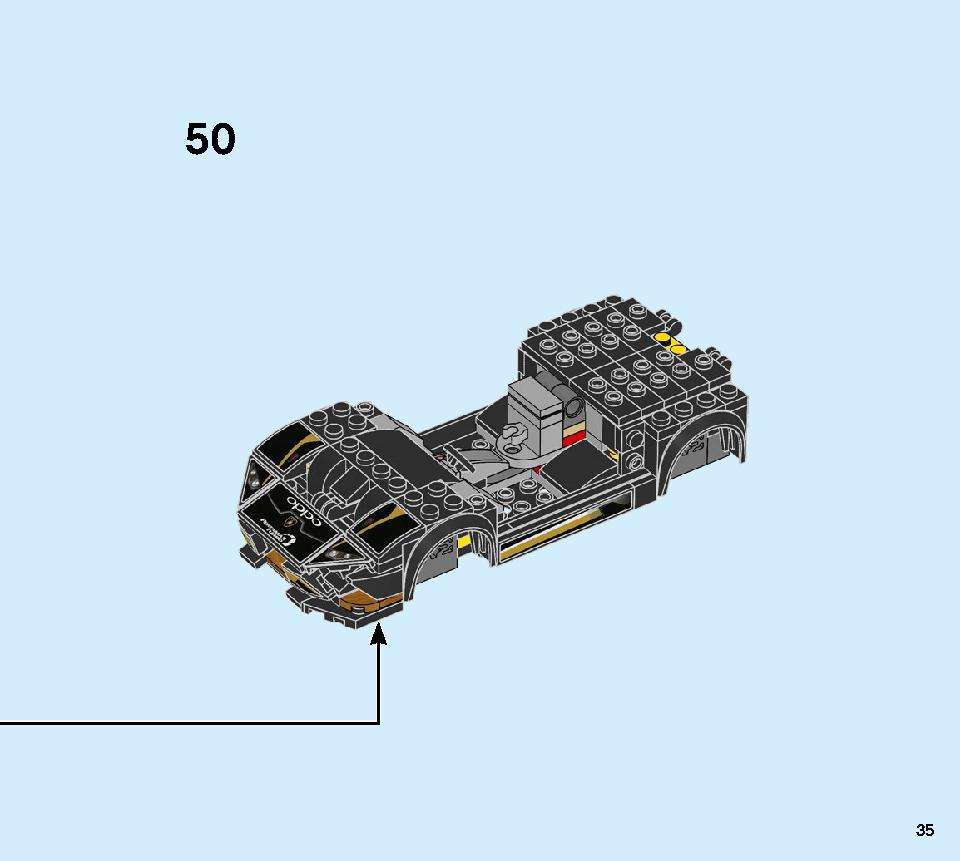 Lamborghini Urus ST-X & Lamborghini Huracán Super Trofeo EVO 76899 LEGO information LEGO instructions 35 page