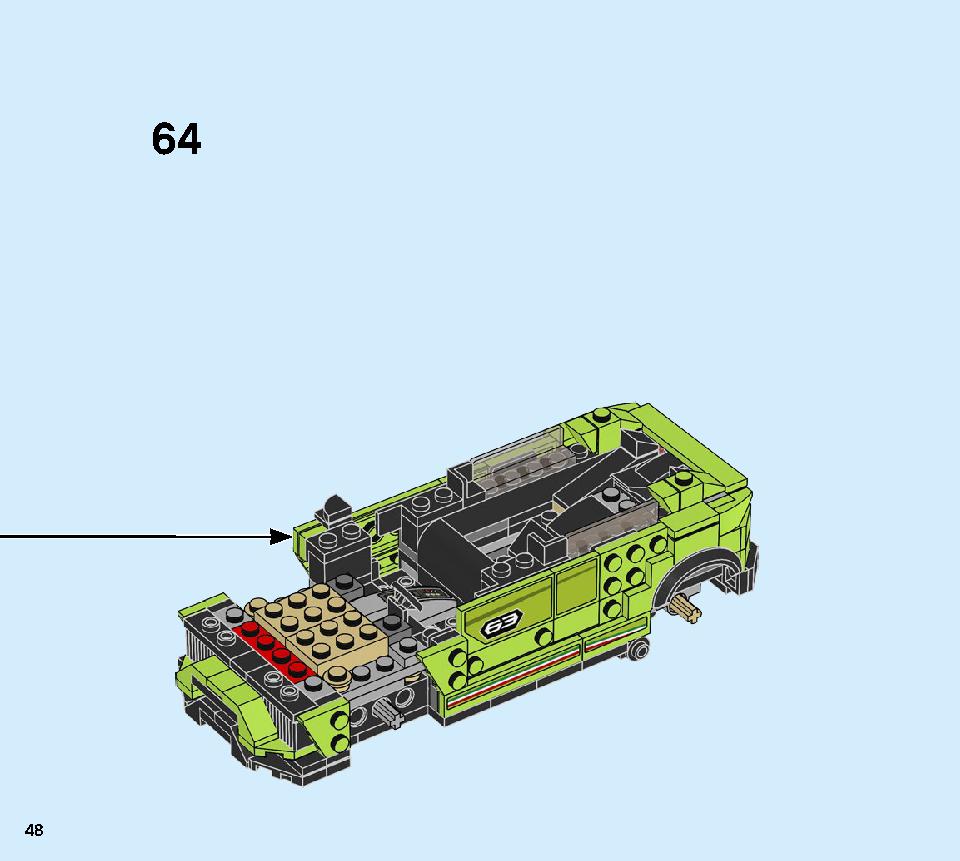 Lamborghini Urus ST-X & Lamborghini Huracán Super Trofeo EVO 76899 LEGO information LEGO instructions 48 page