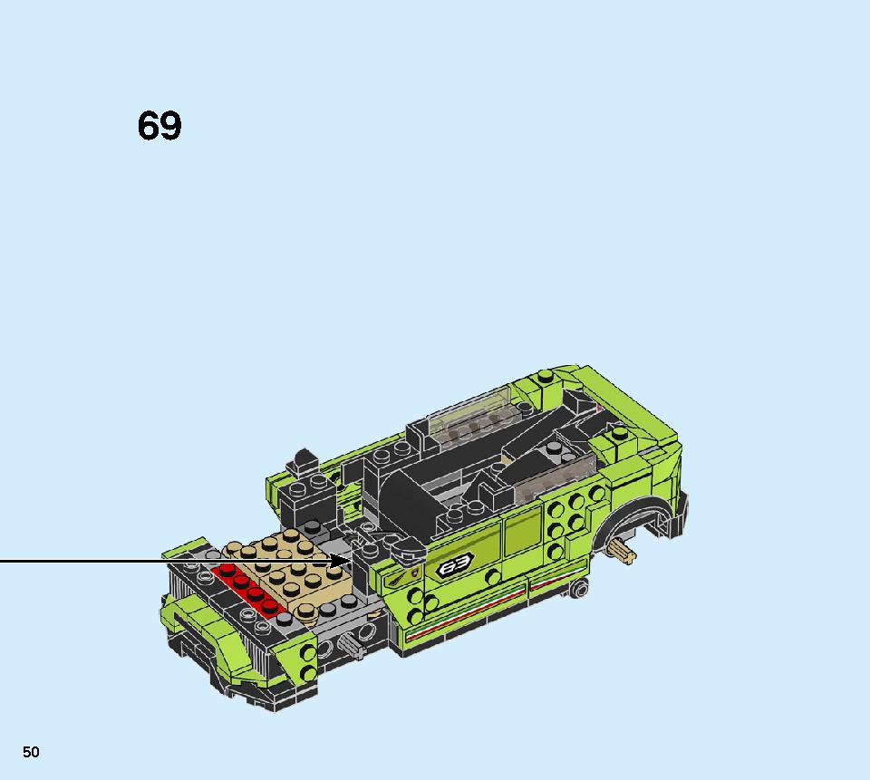 람보르기니 우루스 ST-X & 람보르기니 우라칸 수퍼 트로페오 에보 76899 레고 세트 제품정보 레고 조립설명서 50 page