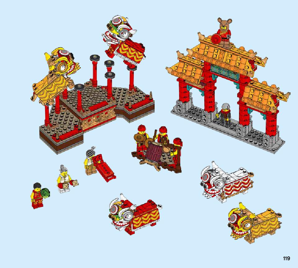 Lion Dance 80104 LEGO information LEGO instructions 119 page