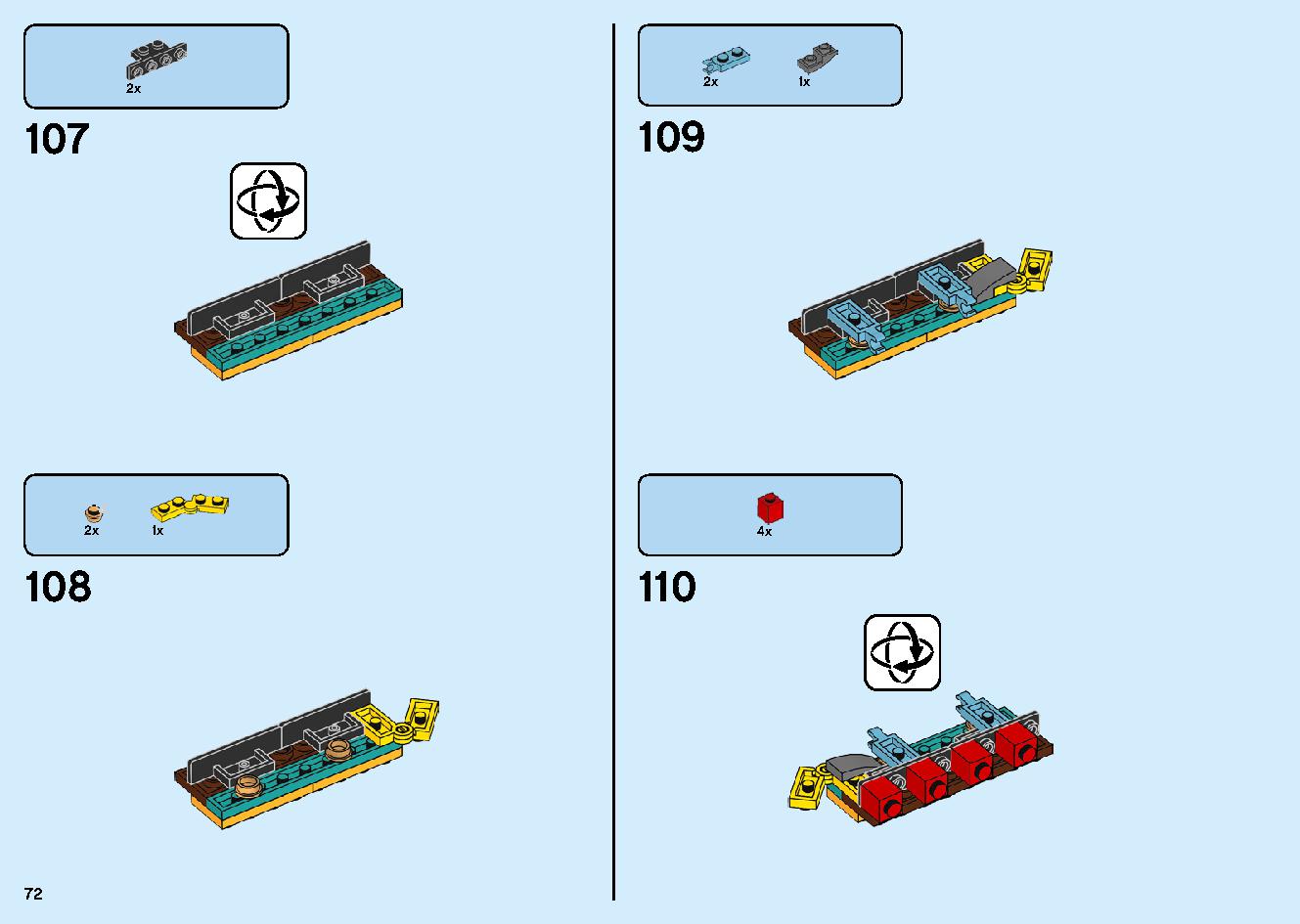 春節のお祝い 80105 レゴの商品情報 レゴの説明書・組立方法 72 page