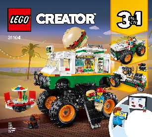 31104 Monster Burger Truck LEGO information LEGO instructions LEGO video review