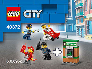 40372 Police Minifigure Accessory Set LEGO information LEGO instructions LEGO video review
