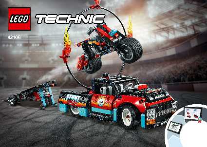 42106 Stunt Show Truck & Bike LEGO information LEGO instructions LEGO video review
