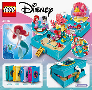 43176 Ariel's Storybook Adventures LEGO information LEGO instructions LEGO video review