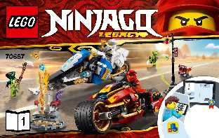 70667 Kai’s Blade Cycle & Zane’s Snowmobile LEGO information LEGO instructions LEGO video review