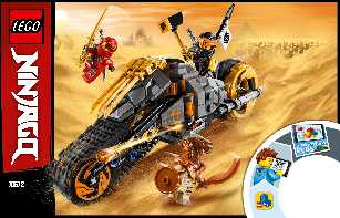 70672 Cole's Dirt Bike LEGO information LEGO instructions LEGO video review