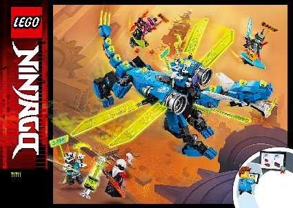 71711 Jay's Cyber Dragon LEGO information LEGO instructions LEGO video review