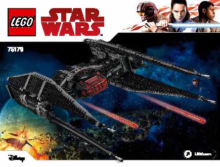 75179 Kylo Ren's TIE Fighter LEGO information LEGO instructions LEGO video review
