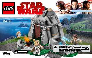 75200 Ahch-To Island Training LEGO information LEGO instructions LEGO video review