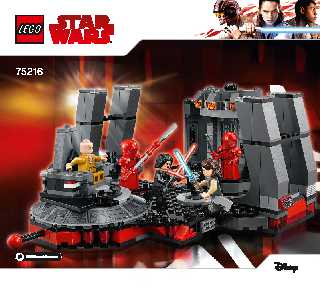 75216 Snoke's Throne Room LEGO information LEGO instructions LEGO video review