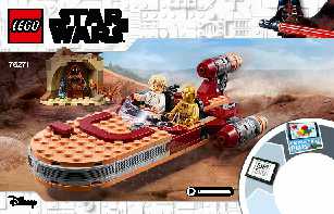 75271 Luke Skywalker's Landspeeder LEGO information LEGO instructions LEGO video review