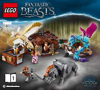 75952 Newt's Case of Magical Creatures LEGO information LEGO instructions LEGO video review