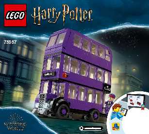 75957 The Knight Bus LEGO information LEGO instructions LEGO video review