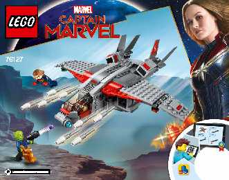 76127 Captain Marvel and The Skrull Attack LEGO information LEGO instructions LEGO video review